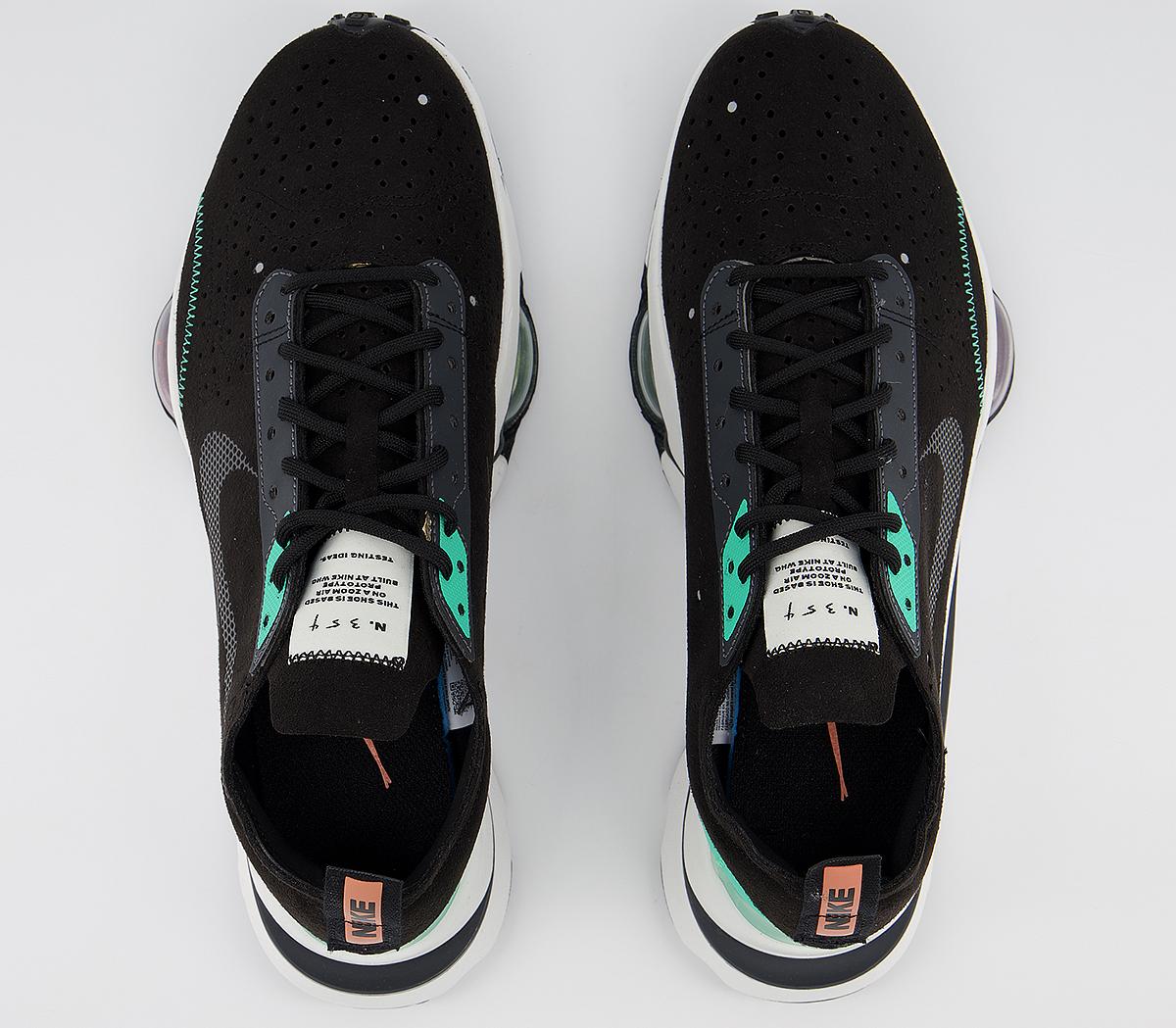 nike zoom type black summit white menta orange trance