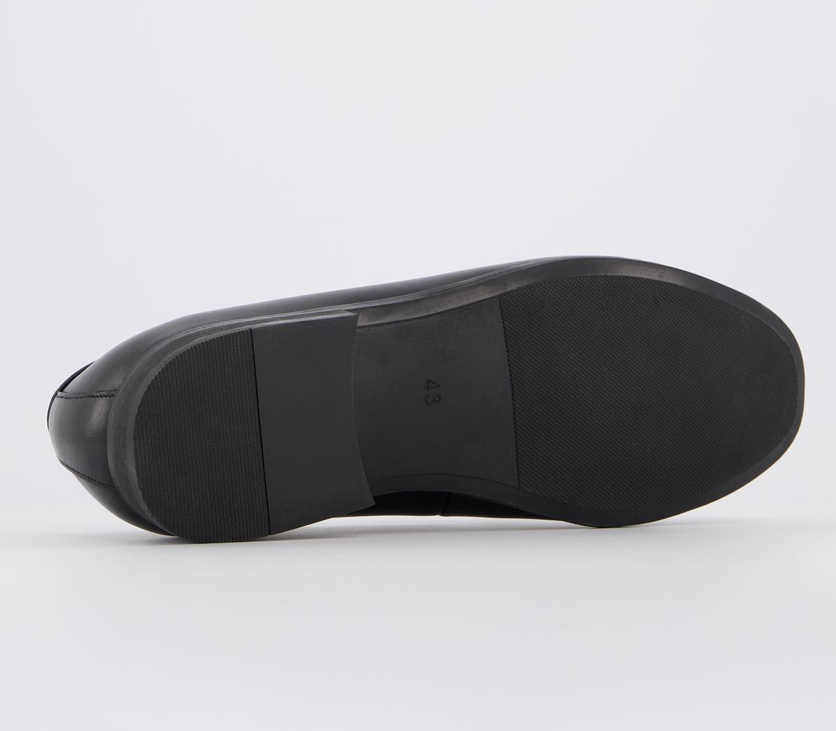 Office Manage Tassel Loafers Office Manage Tassel Loafers Black Leather