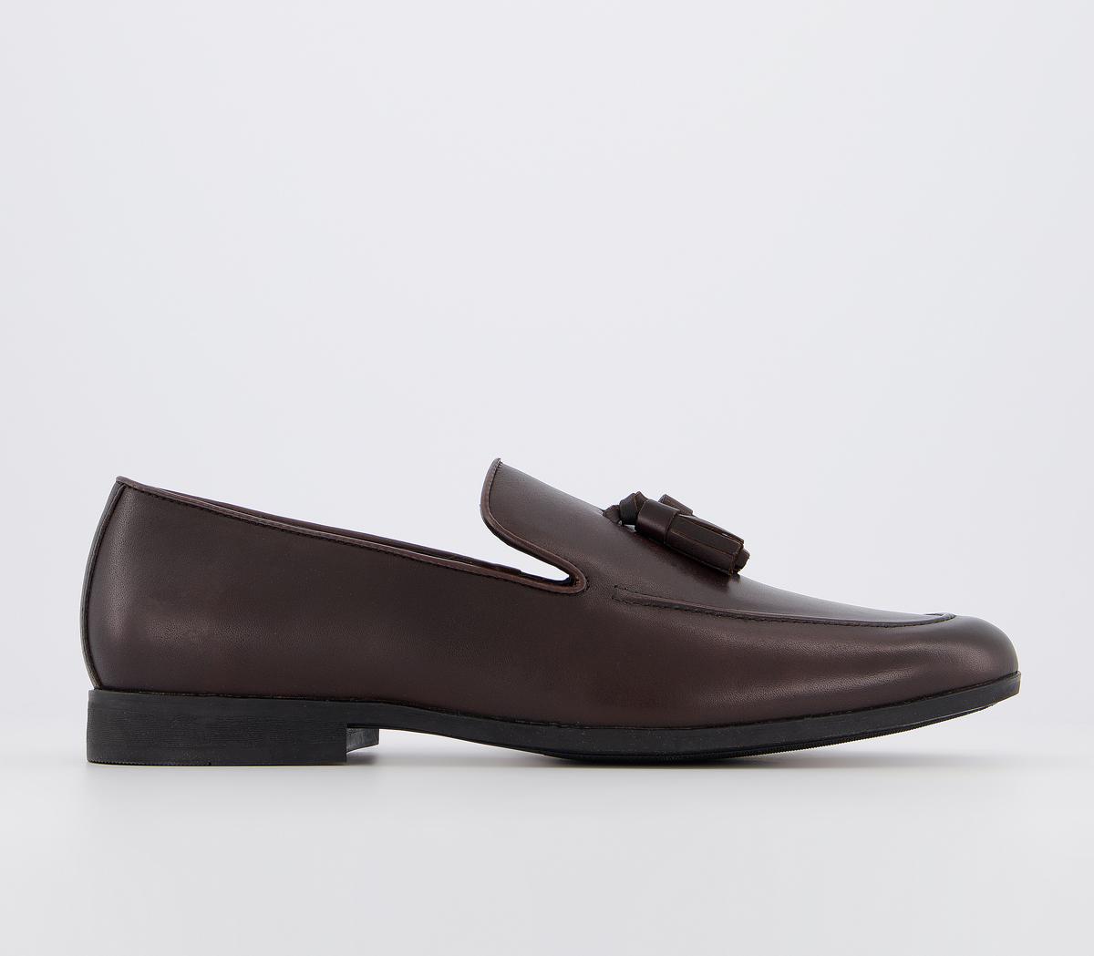 OFFICEManage Tassel LoafersBrown Leather