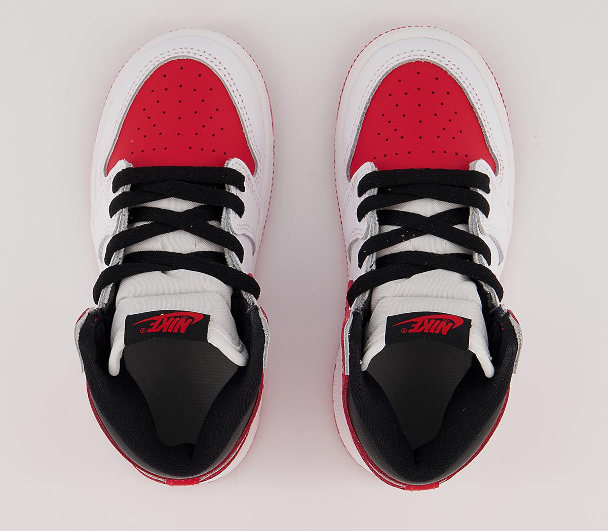 Jordan Jordan 1 TD Trainers Jordan Jordan 1 TD Trainers White Univ Red Black