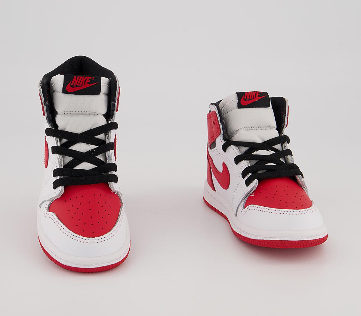 Jordan Jordan 1 TD Trainers Jordan Jordan 1 TD Trainers White Univ Red Black