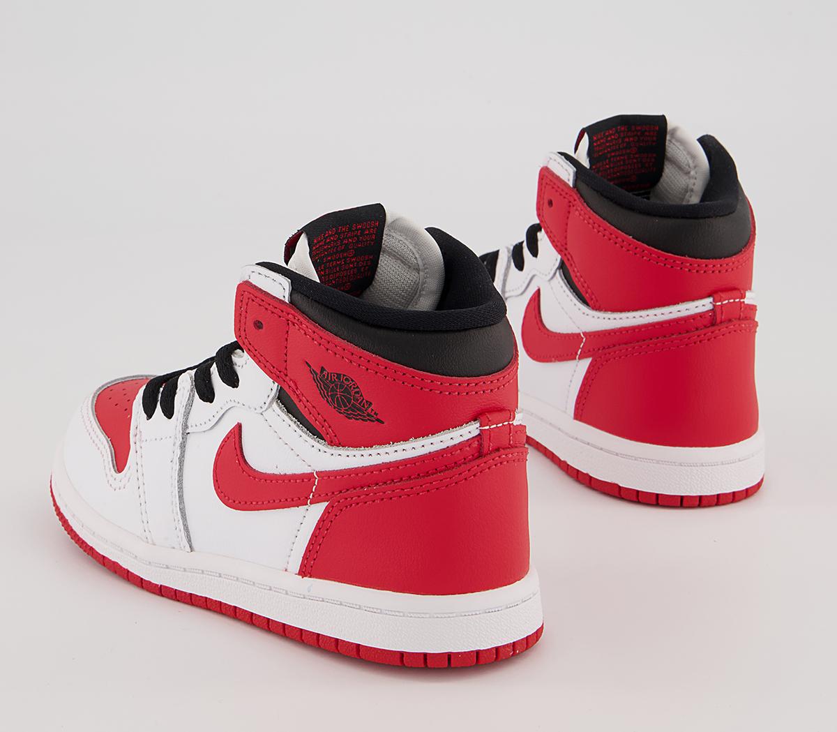 Jordan Jordan 1 TD Trainers Jordan Jordan 1 TD Trainers White Univ Red Black