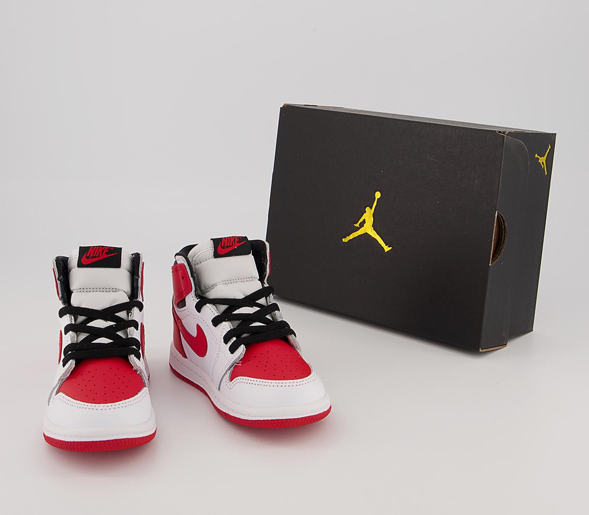 Jordan Jordan 1 TD Trainers Jordan Jordan 1 TD Trainers White Univ Red Black