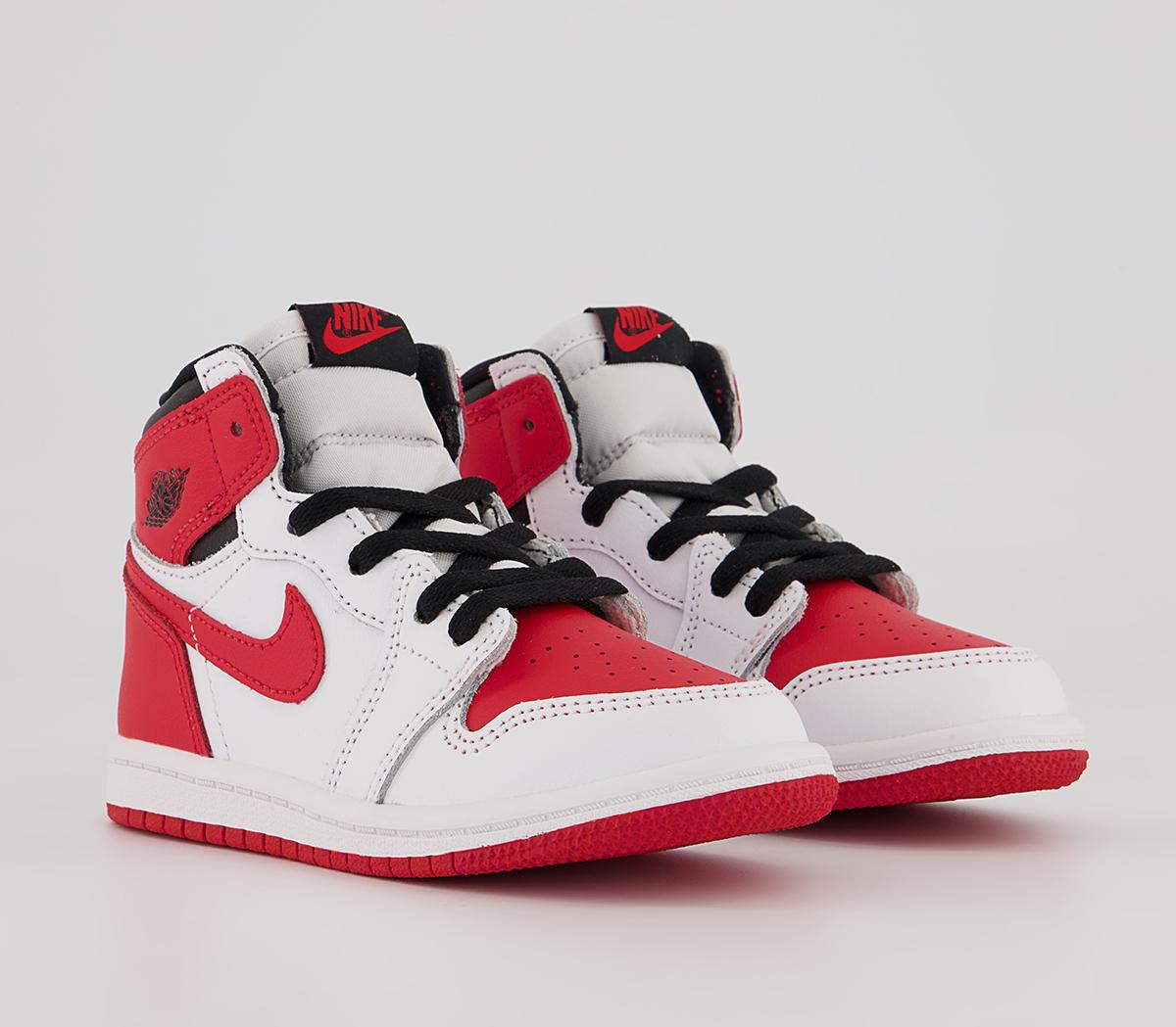 Jordan Jordan 1 TD Trainers Jordan Jordan 1 TD Trainers White Univ Red Black