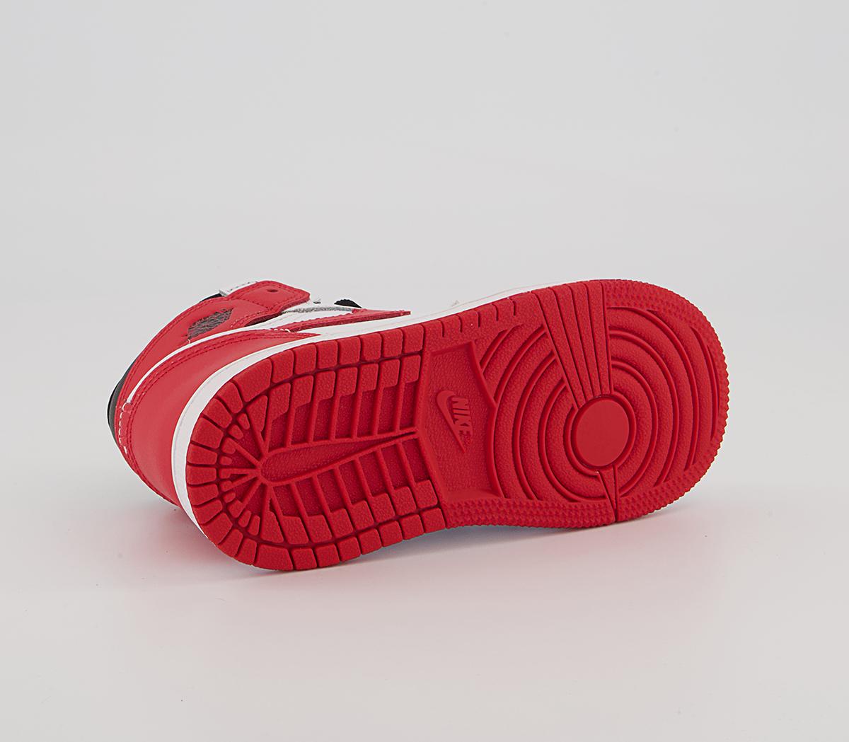 Jordan Jordan 1 TD Trainers Jordan Jordan 1 TD Trainers White Univ Red Black