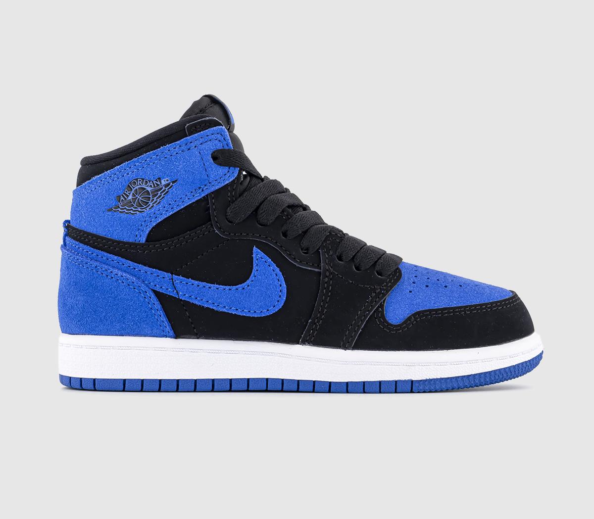 Royal blue shop and white jordans