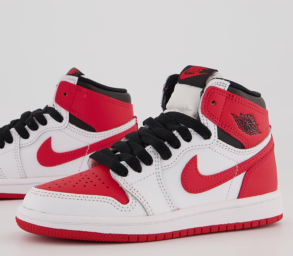 Jordan Jordan 1 Ps Trainers Jordan Jordan 1 Ps Trainers White Univ Red Black