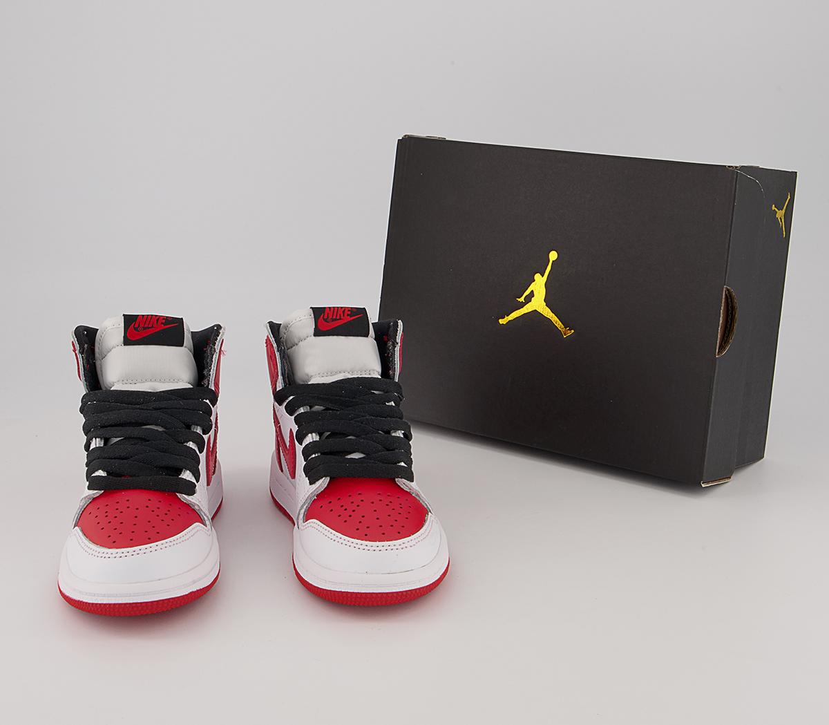 Jordan Jordan 1 Ps Trainers Jordan Jordan 1 Ps Trainers White Univ Red Black