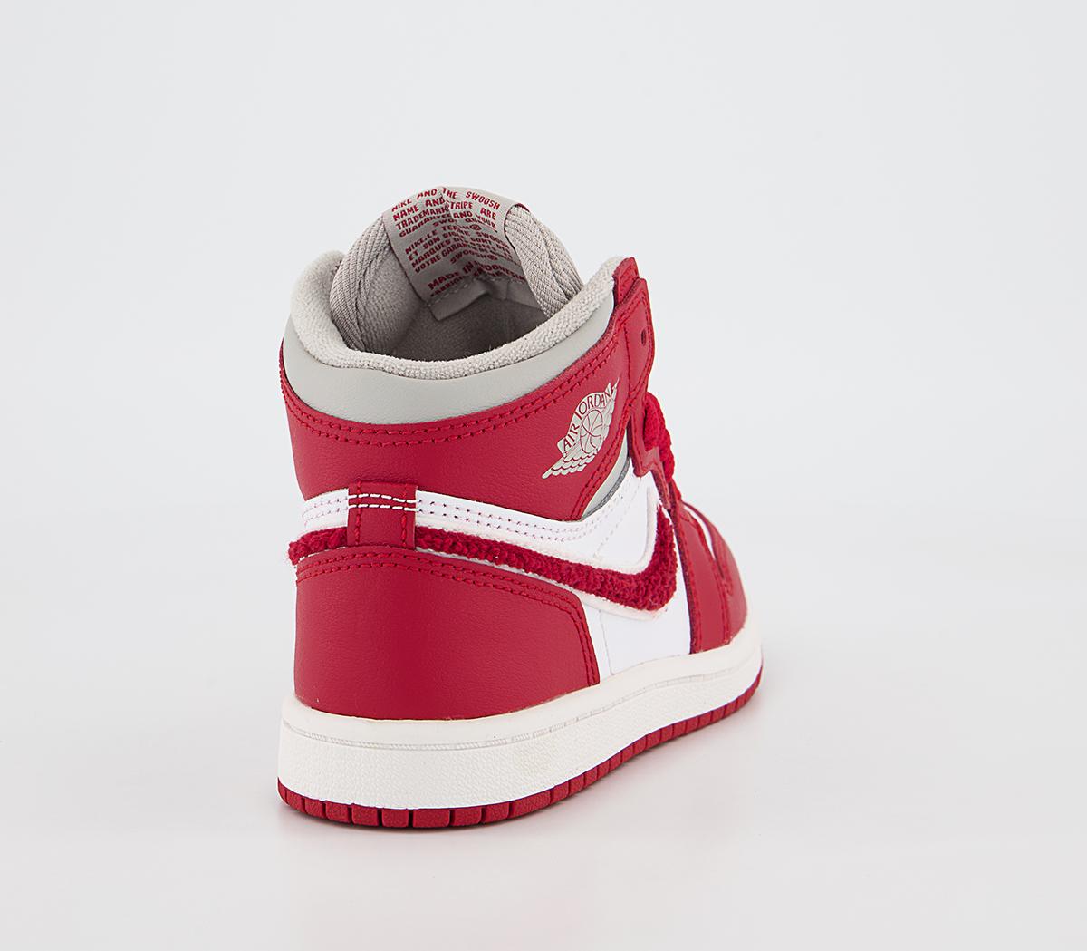 Jordan Jordan 1 Ps Trainers Jordan Jordan 1 Ps Trainers Light Iron Ore Varsity Red Sail
