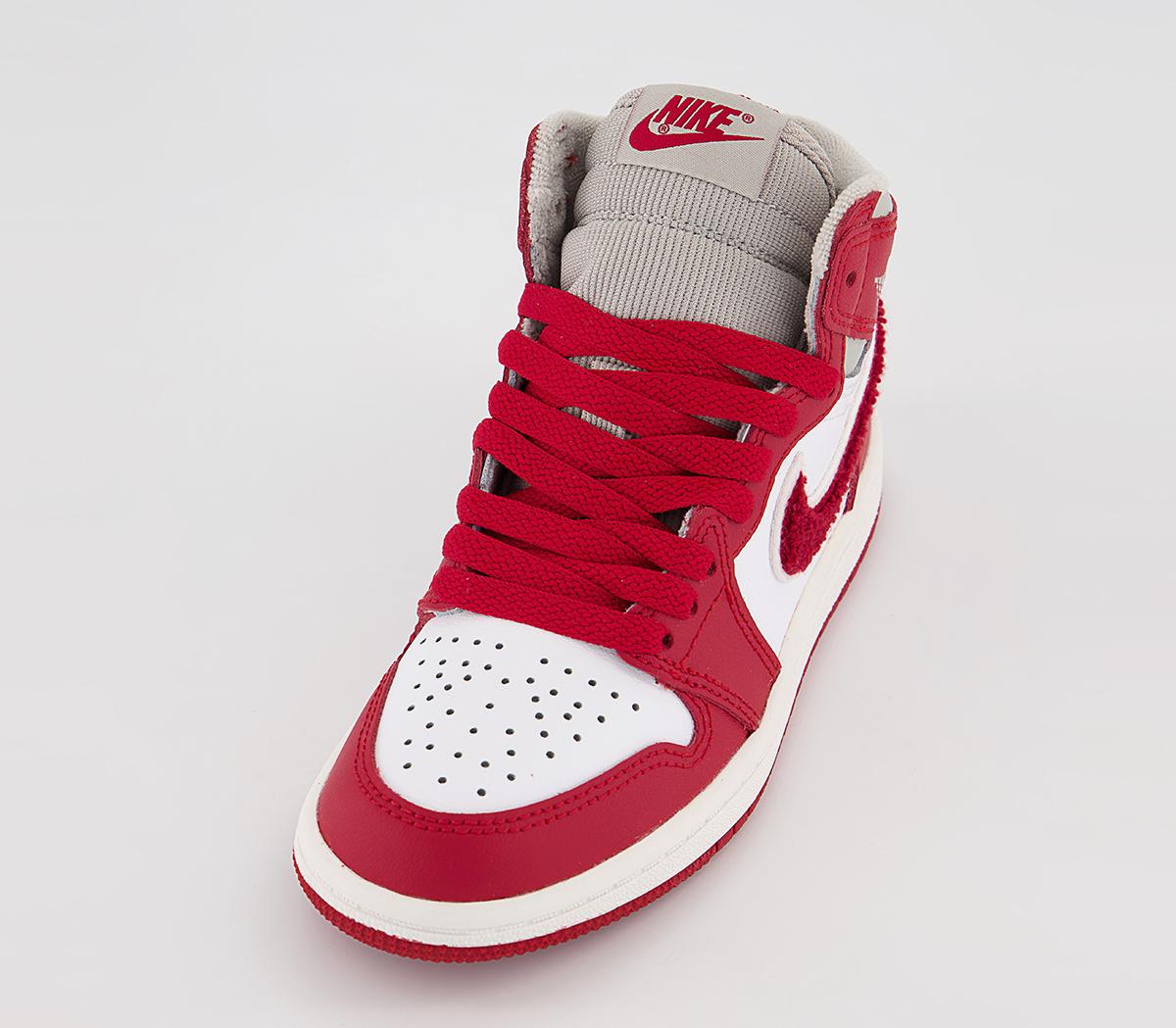 Jordan Jordan 1 Ps Trainers Jordan Jordan 1 Ps Trainers Light Iron Ore Varsity Red Sail