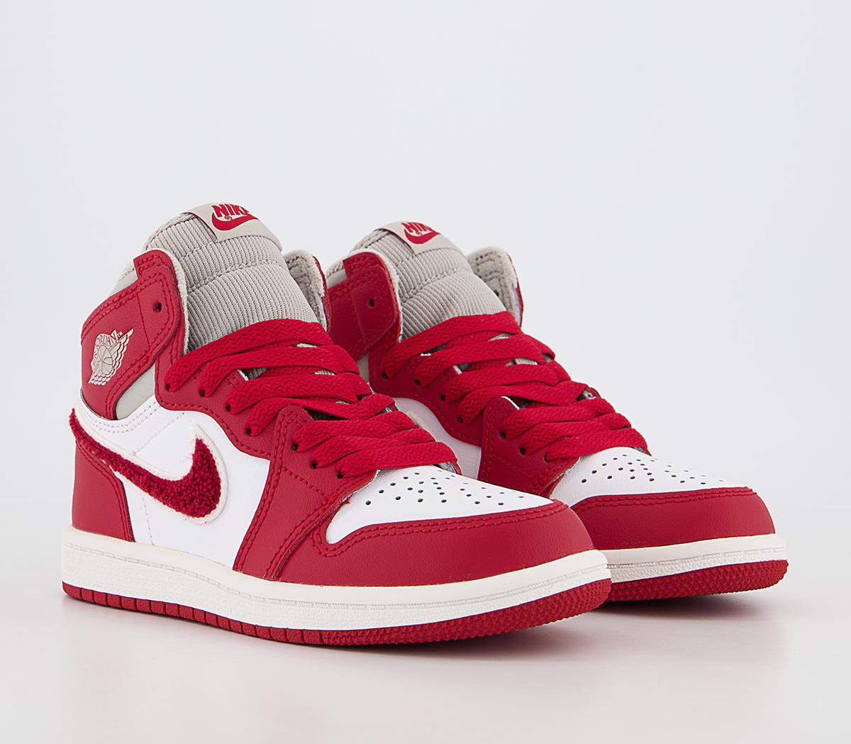 Jordan Jordan 1 Ps Trainers Jordan Jordan 1 Ps Trainers Light Iron Ore Varsity Red Sail