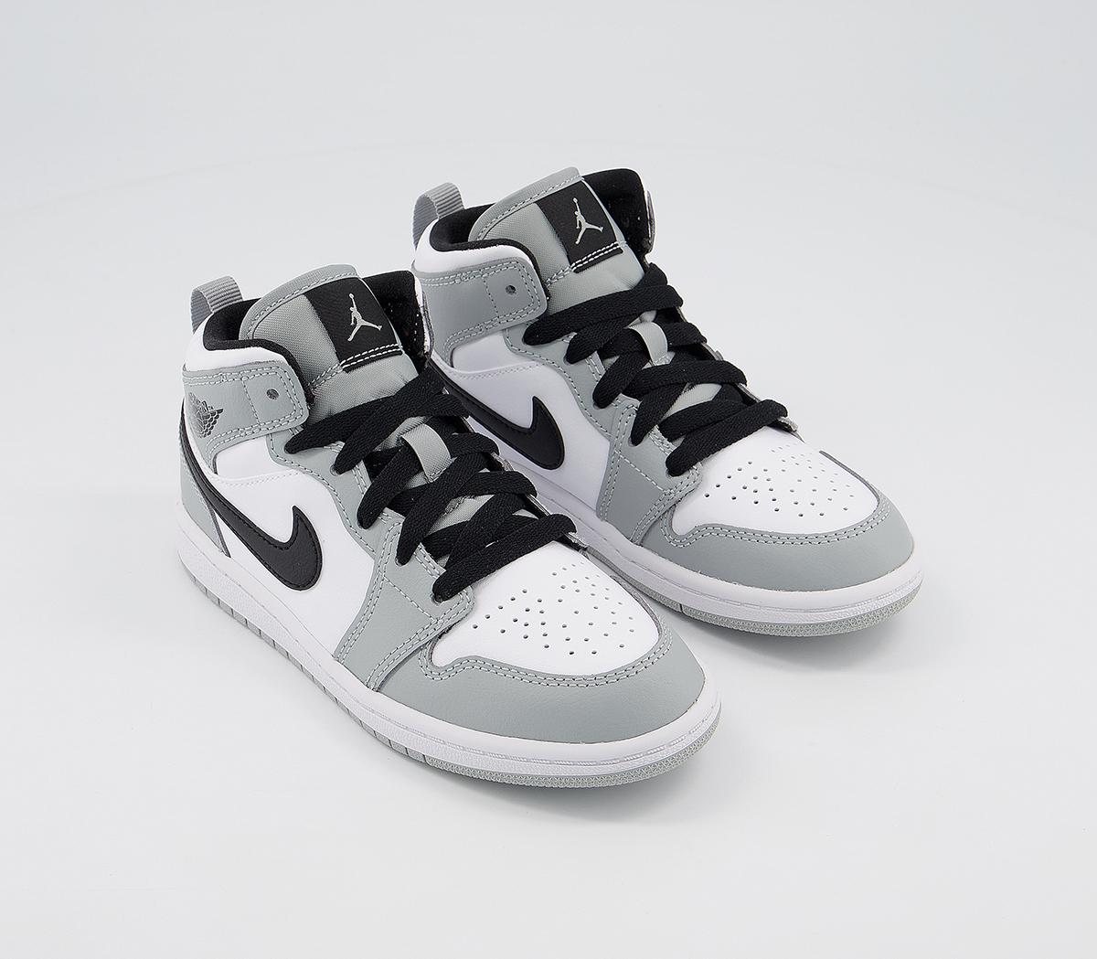 gray black white jordan 1