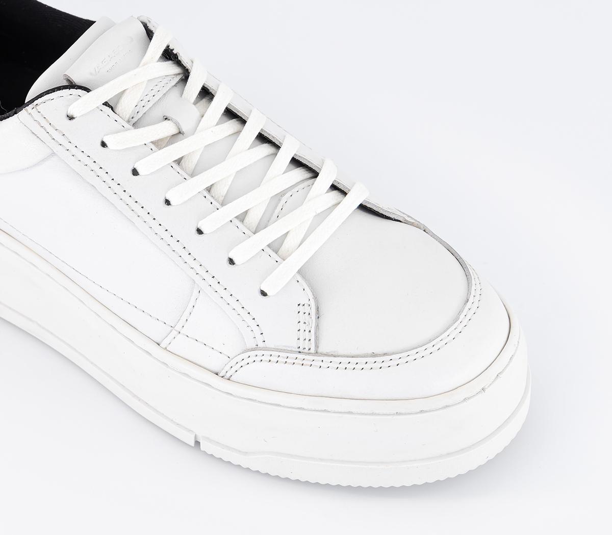 Vagabond Shoemakers Judy Platform Trainers White Black - Flat Shoes for ...