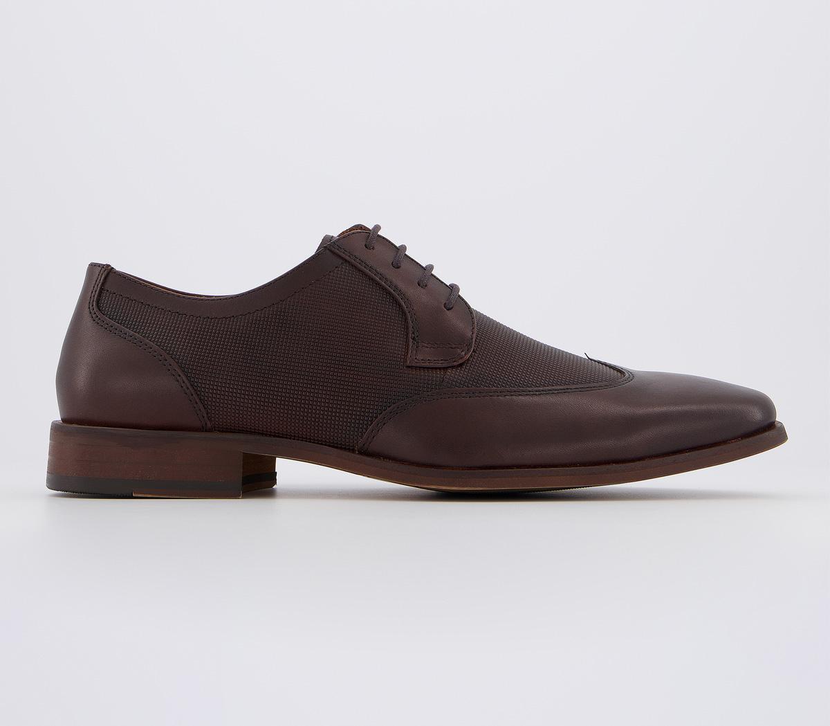 OFFICEMike Wingcap Derby ShoesBrown Leather