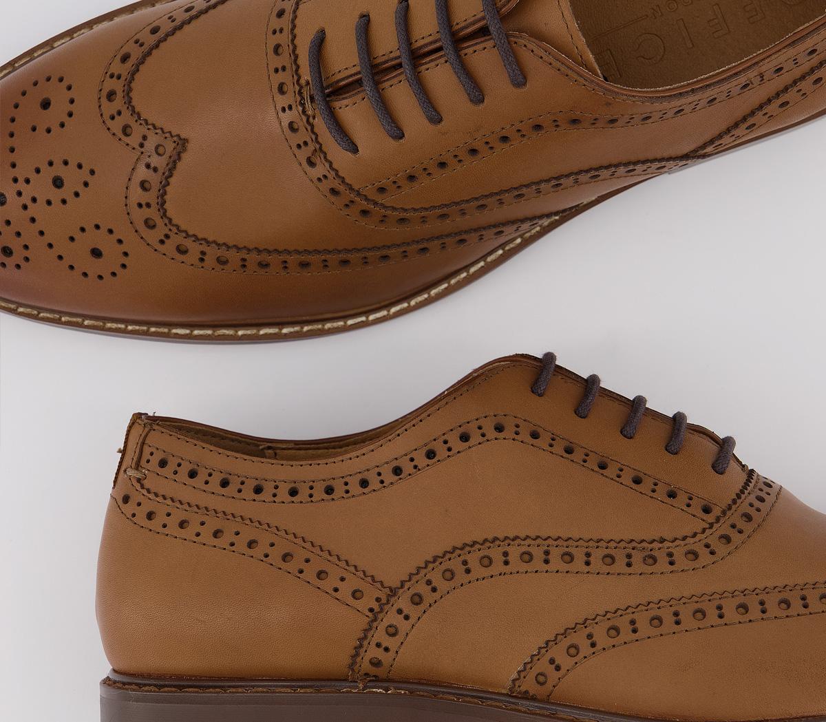 OFFICEMean BrogueTan Leather