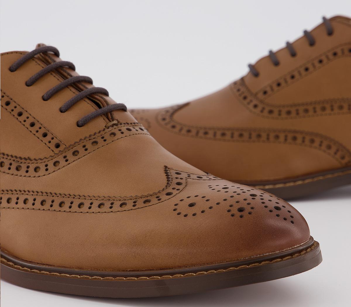 OFFICEMean BrogueTan Leather