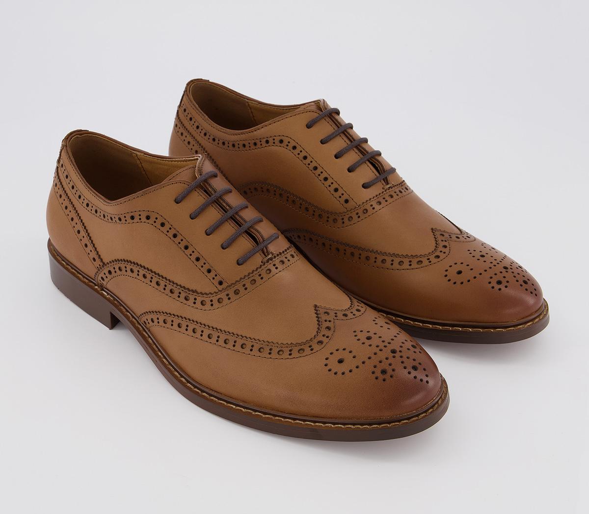 OFFICEMean BrogueTan Leather