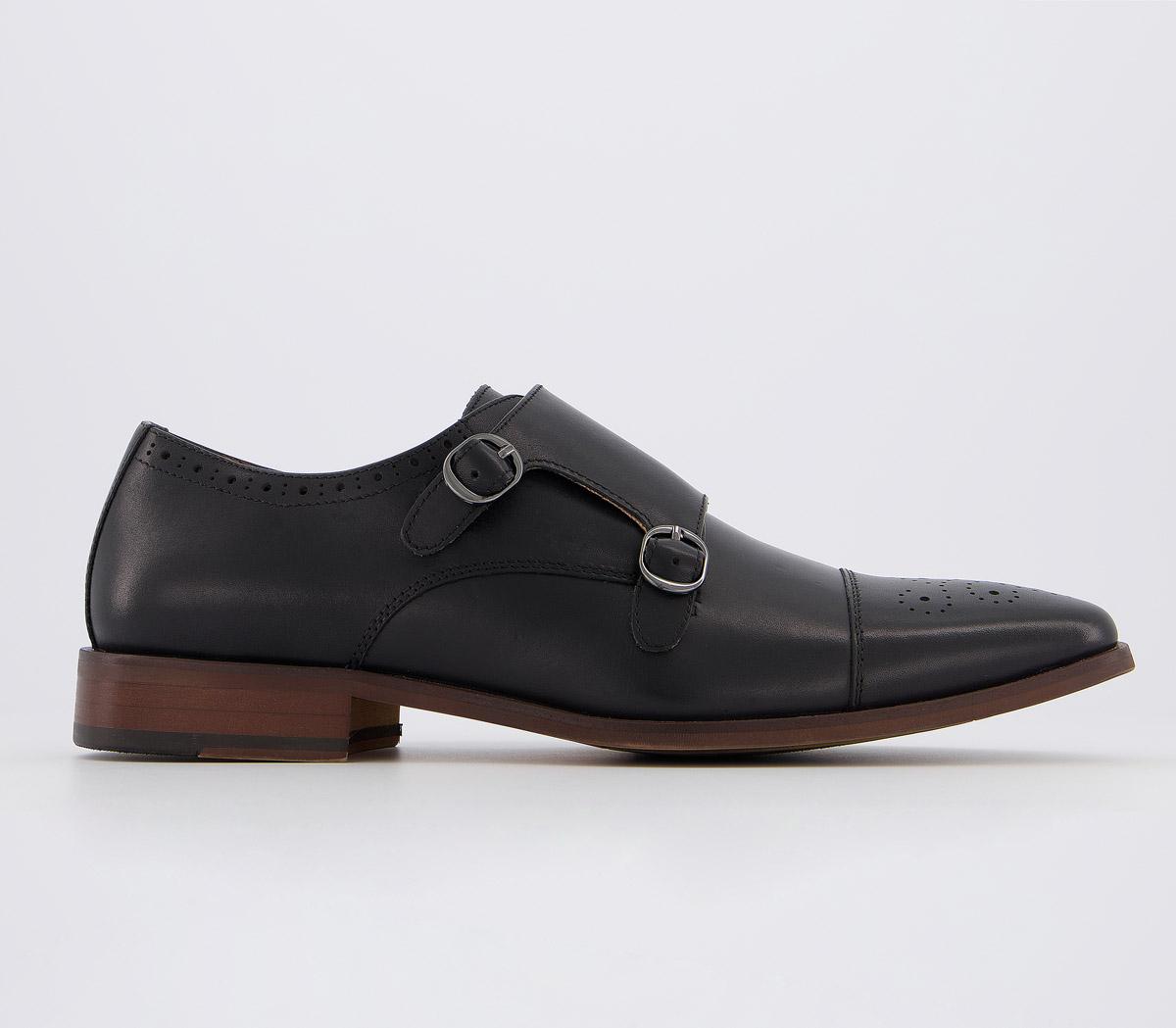 OFFICEMarcus Monk ShoesBlack Leather