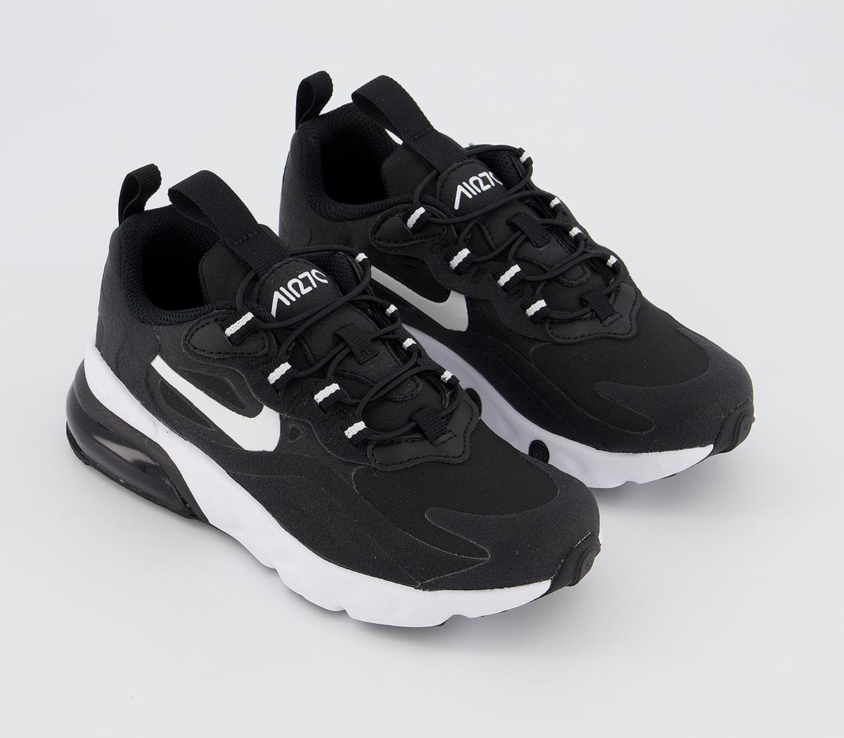 nike air max 270 react women's black and white