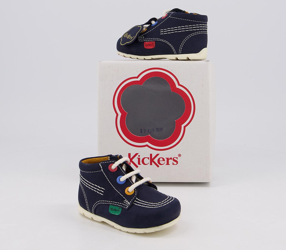 Kickers Kick Hi Classic Crib Kickers Kick Hi Classic Crib Navy Nubuck