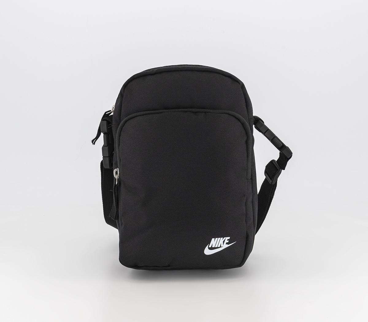 Nike Heritage Crossbody Bag Black White White - Accessories