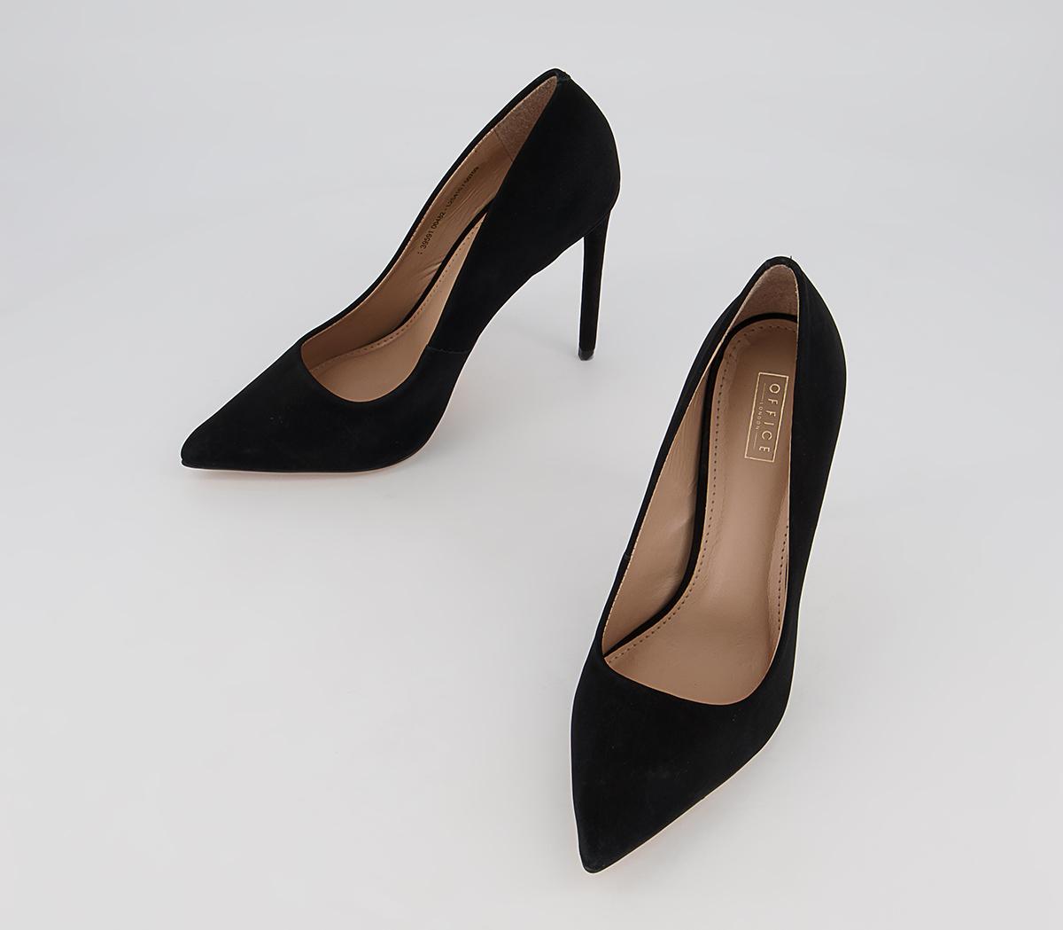 Office Harlem Pointed Court Stiletto High Heels Office Harlem Pointed Court Stiletto High Heels Black Nubuck
