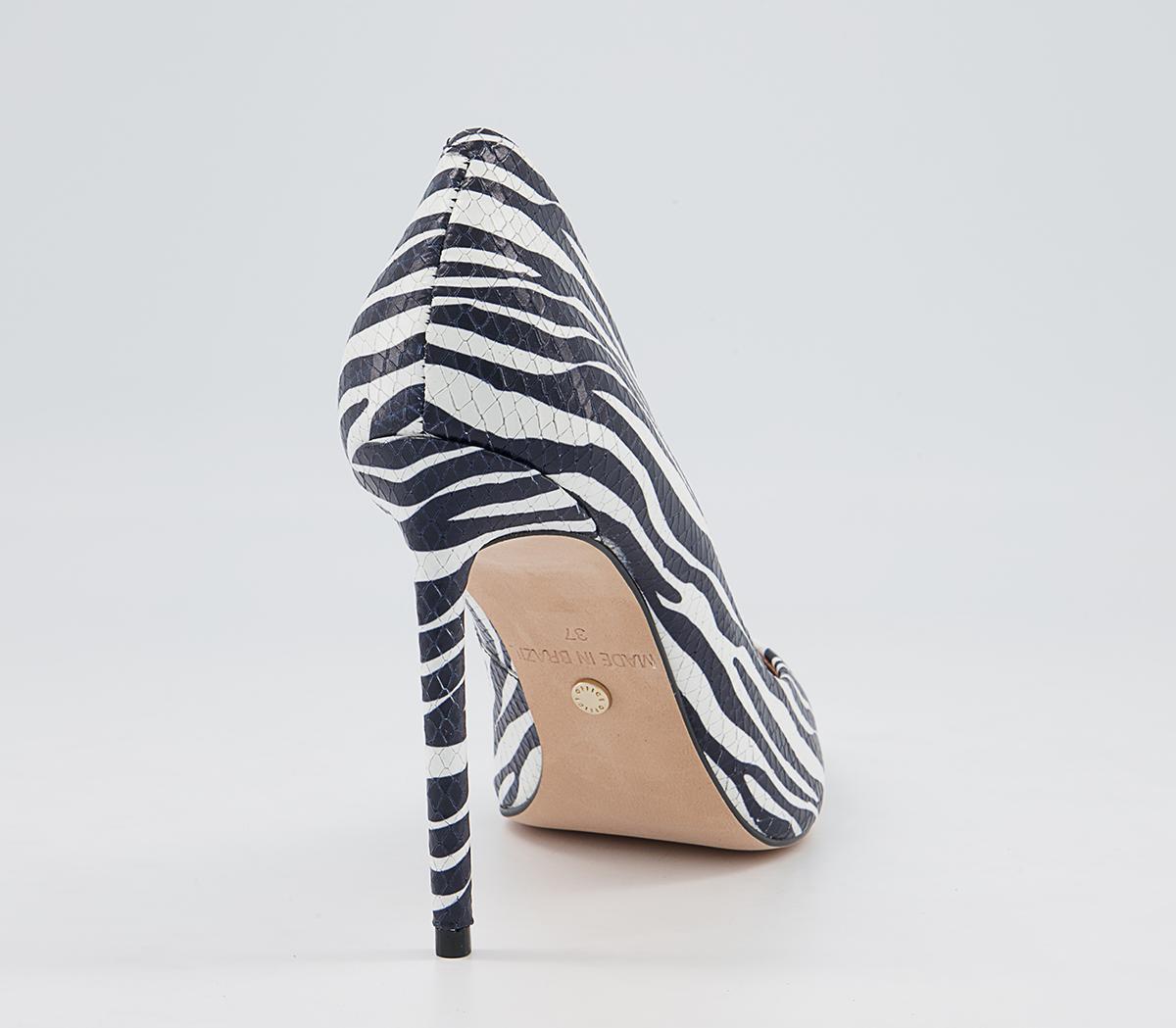 Office Harlem Pointed Court Stiletto High Heels Office Harlem Pointed Court Stiletto High Heels Zebra Leather