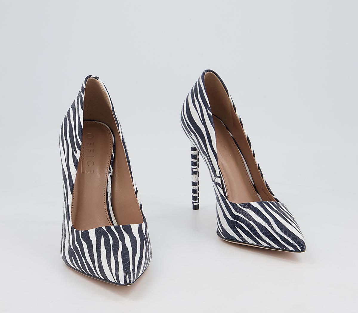 Office Harlem Pointed Court Stiletto High Heels Office Harlem Pointed Court Stiletto High Heels Zebra Leather