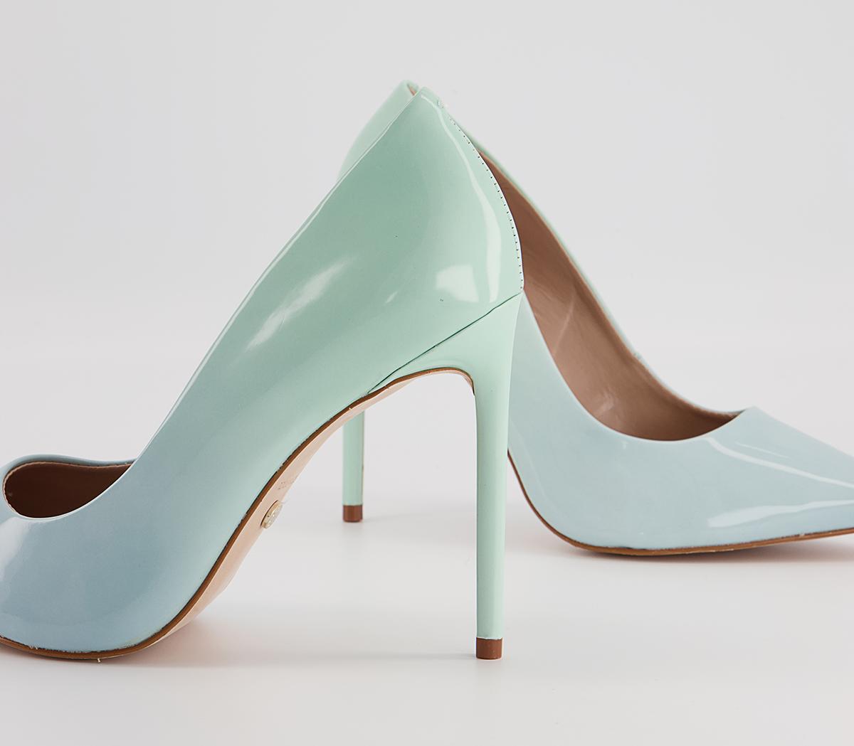 Office Harlem Point Court Shoes Office Harlem Point Court Shoes Blue Ombre Patent Leather