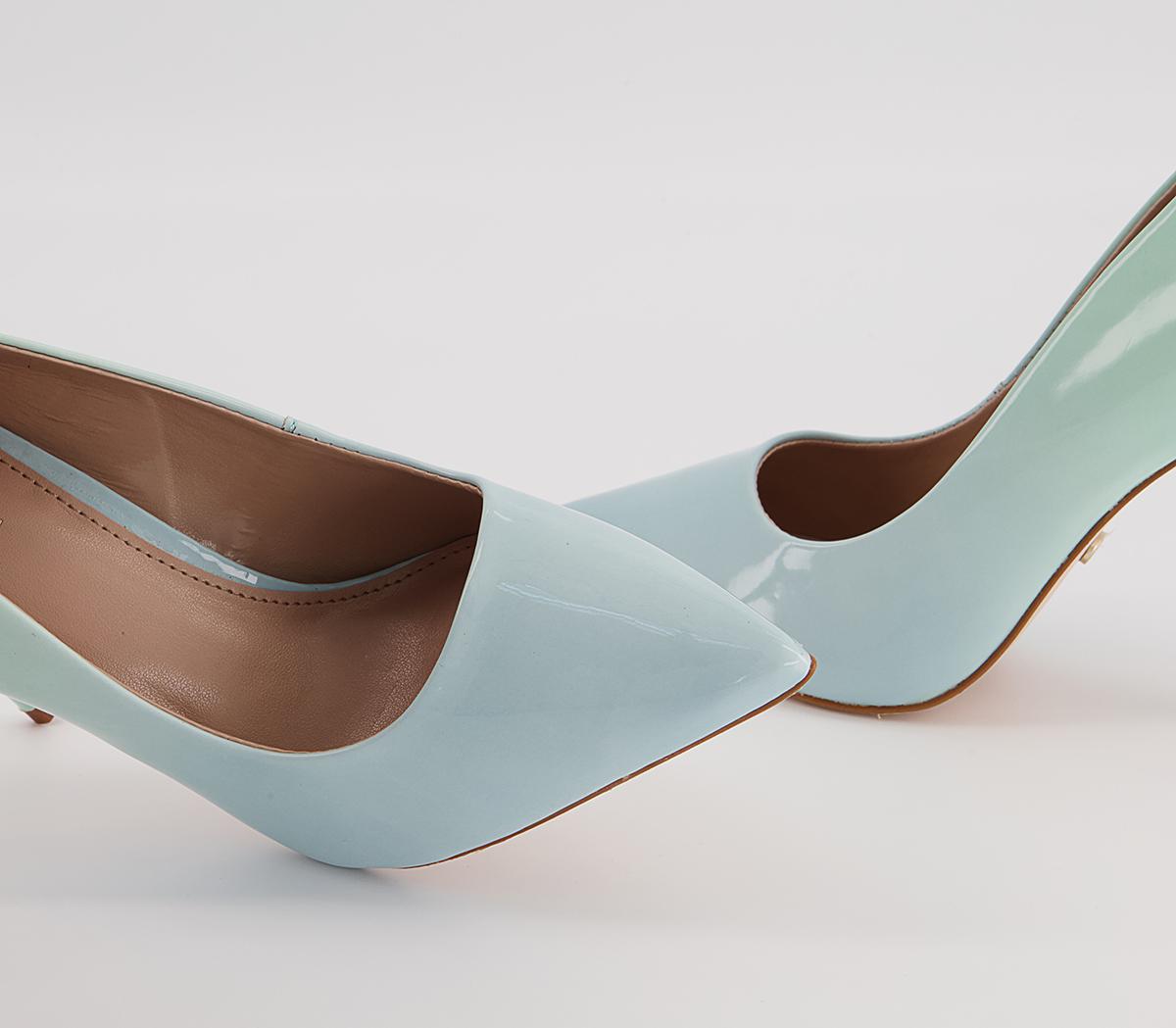 Office Harlem Point Court Shoes Office Harlem Point Court Shoes Blue Ombre Patent Leather
