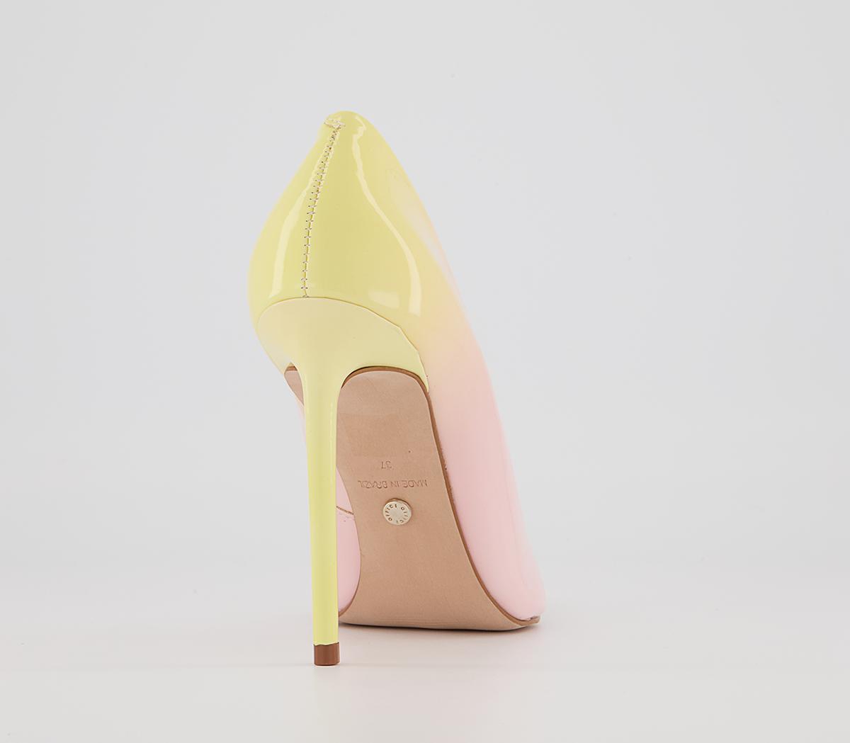 Office Harlem Point Court Shoes Office Harlem Point Court Shoes Pink Ombre Patent Leather