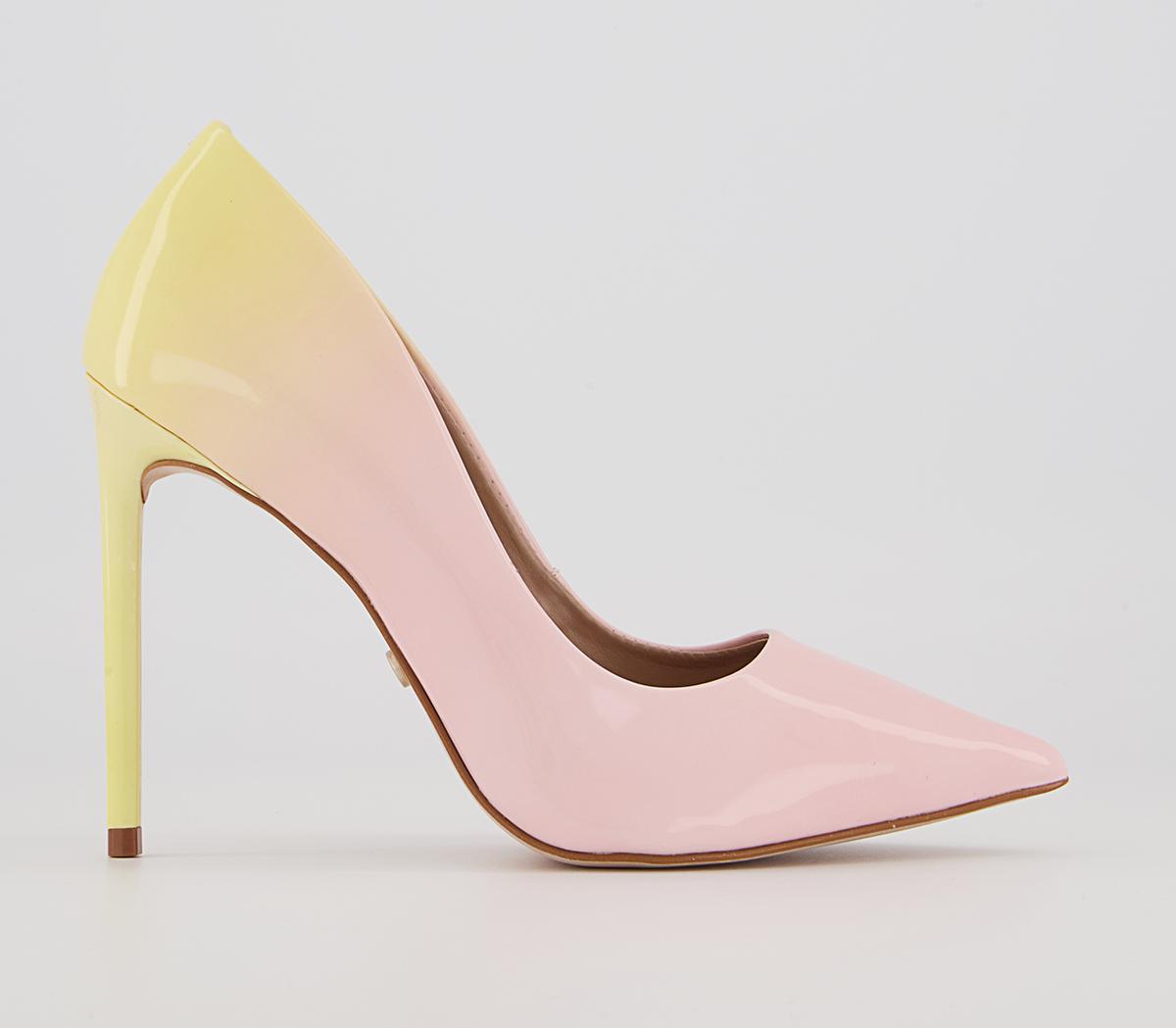 Office Harlem Point Court Shoes Office Harlem Point Court Shoes Pink Ombre Patent Leather