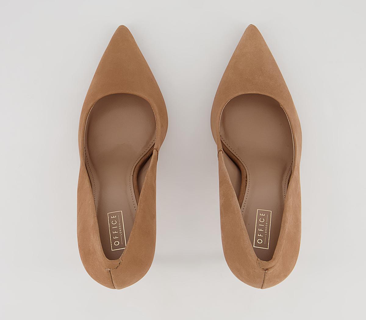Office Harlem Pointed Court Stiletto High Heels Office Harlem Pointed Court Stiletto High Heels Nude Nubuck