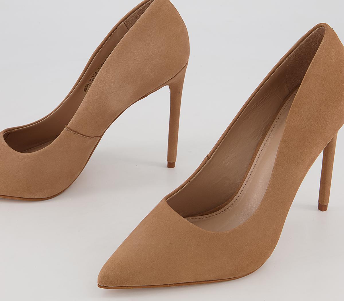 Office Harlem Pointed Court Stiletto High Heels Office Harlem Pointed Court Stiletto High Heels Nude Nubuck