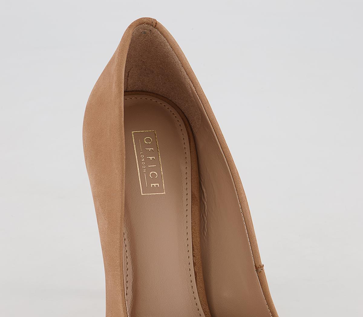 Office Harlem Pointed Court Stiletto High Heels Office Harlem Pointed Court Stiletto High Heels Nude Nubuck