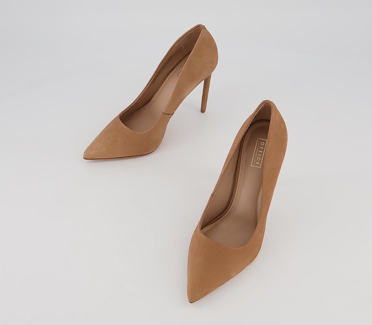 Office Harlem Pointed Court Stiletto High Heels Office Harlem Pointed Court Stiletto High Heels Nude Nubuck