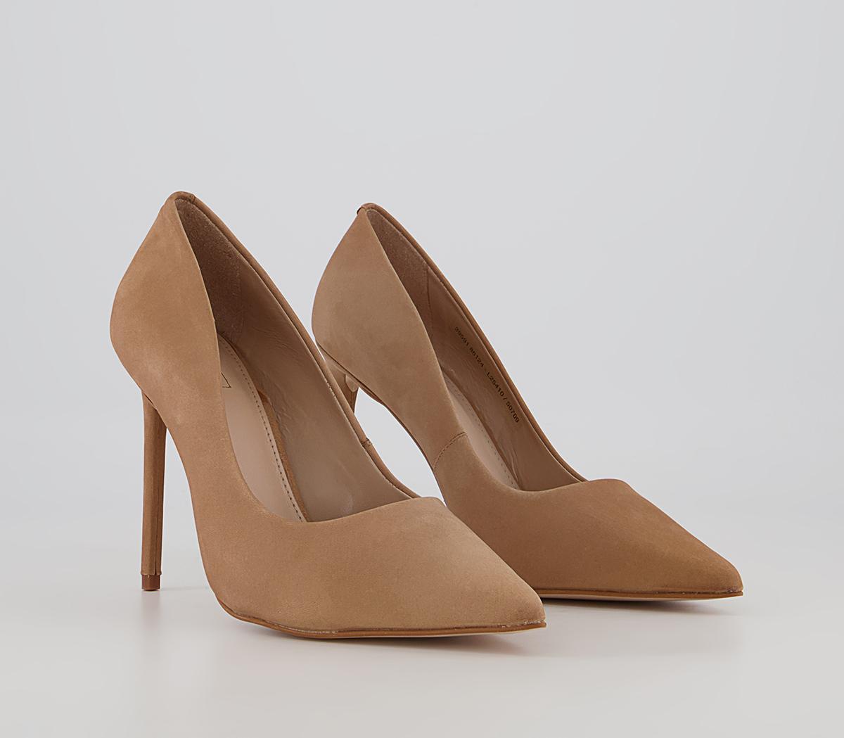 Office Harlem Pointed Court Stiletto High Heels Office Harlem Pointed Court Stiletto High Heels Nude Nubuck