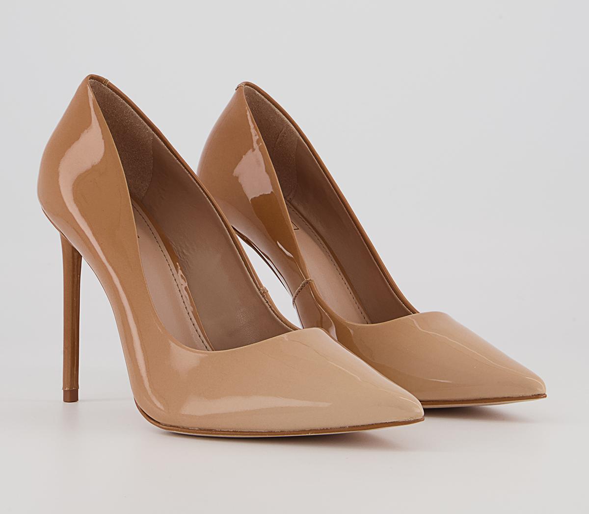 Office Harlem Point Court Shoes Office Harlem Point Court Shoes Nude Ombre Patent Leather