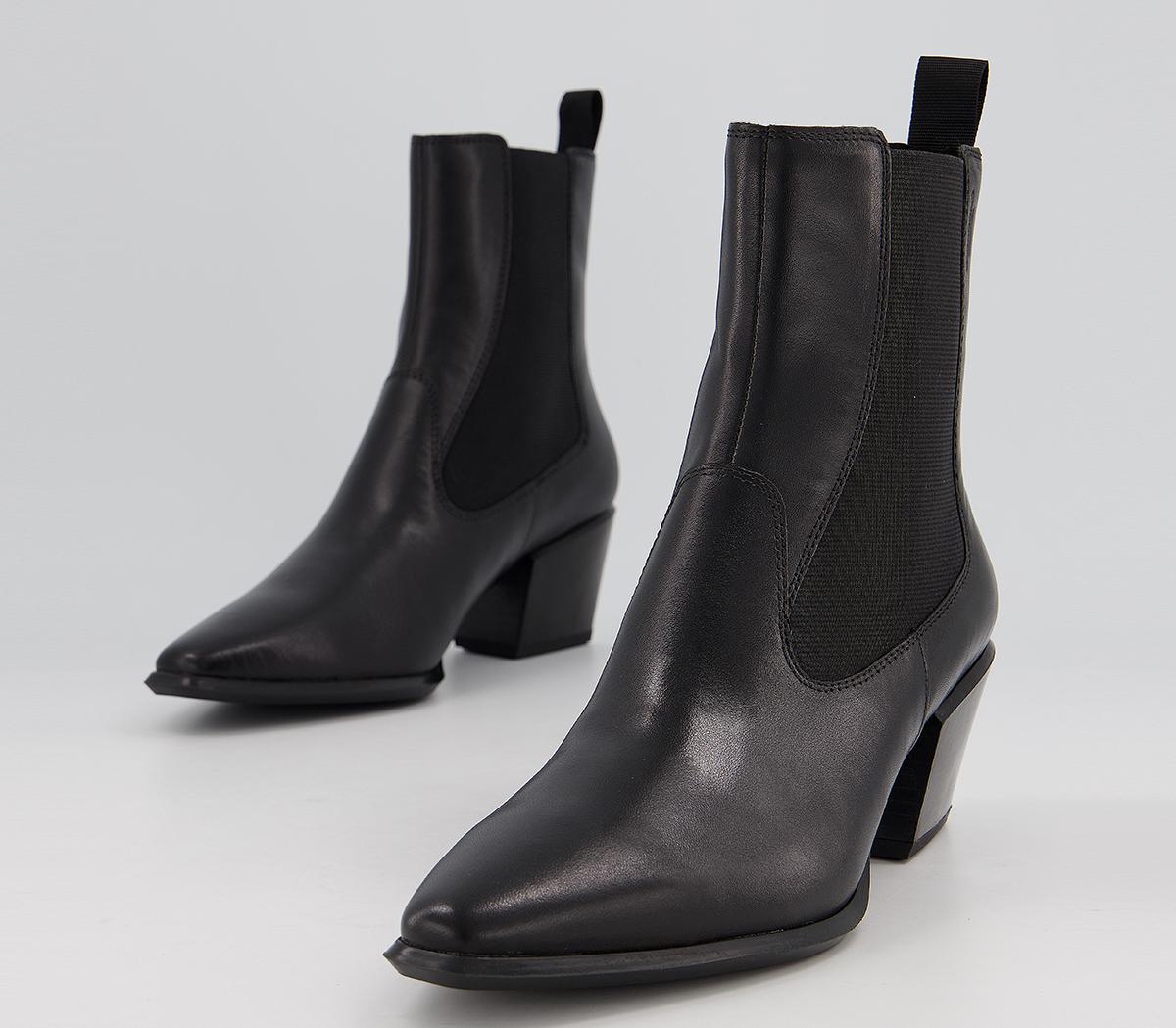 Vagabond Shoemakers Betsy Heel Chelsea Boots Black - Women's Ankle Boots