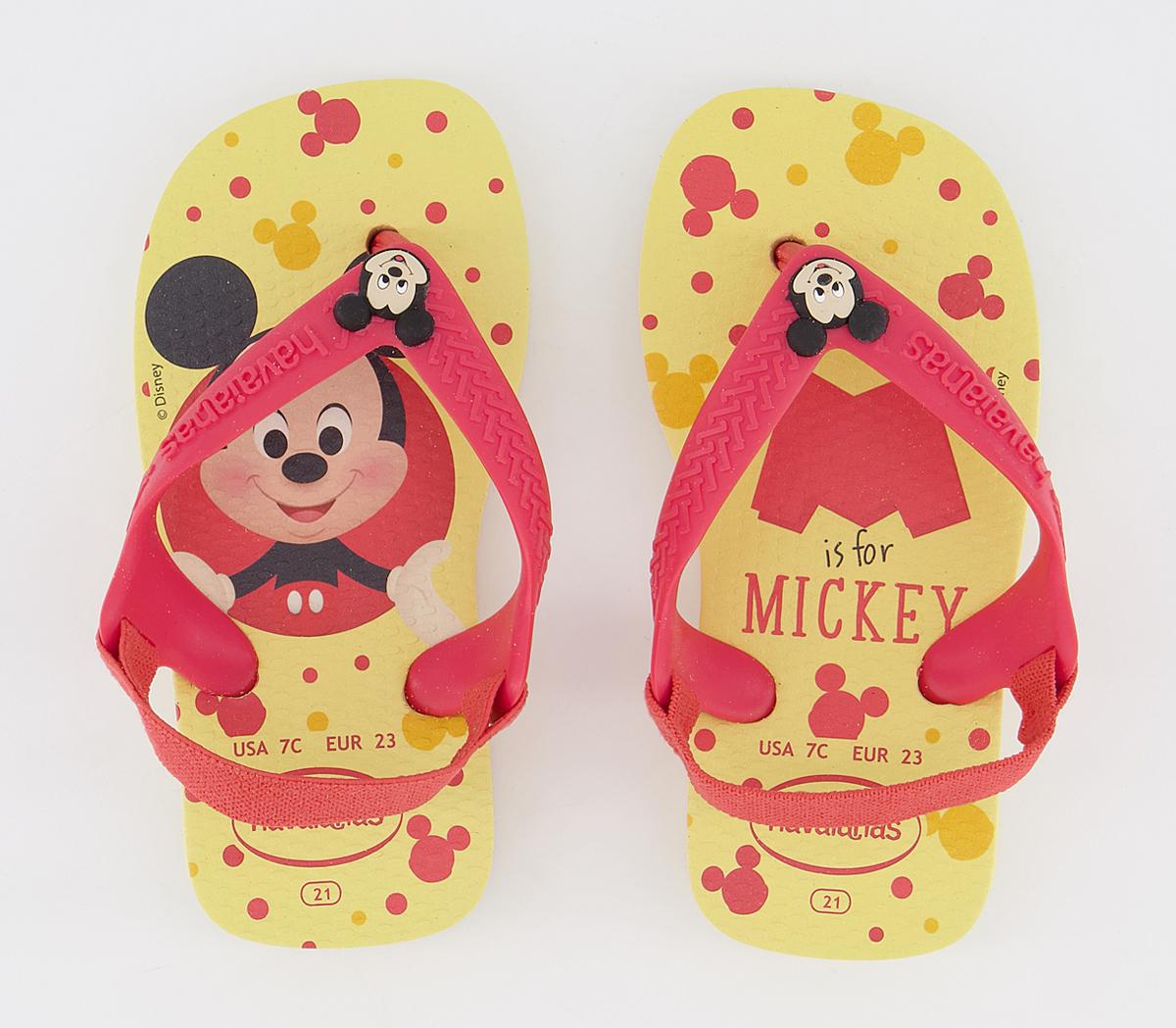 Havaianas Hav Baby Sandals Mickey Disney Lemon Yellow - Unisex