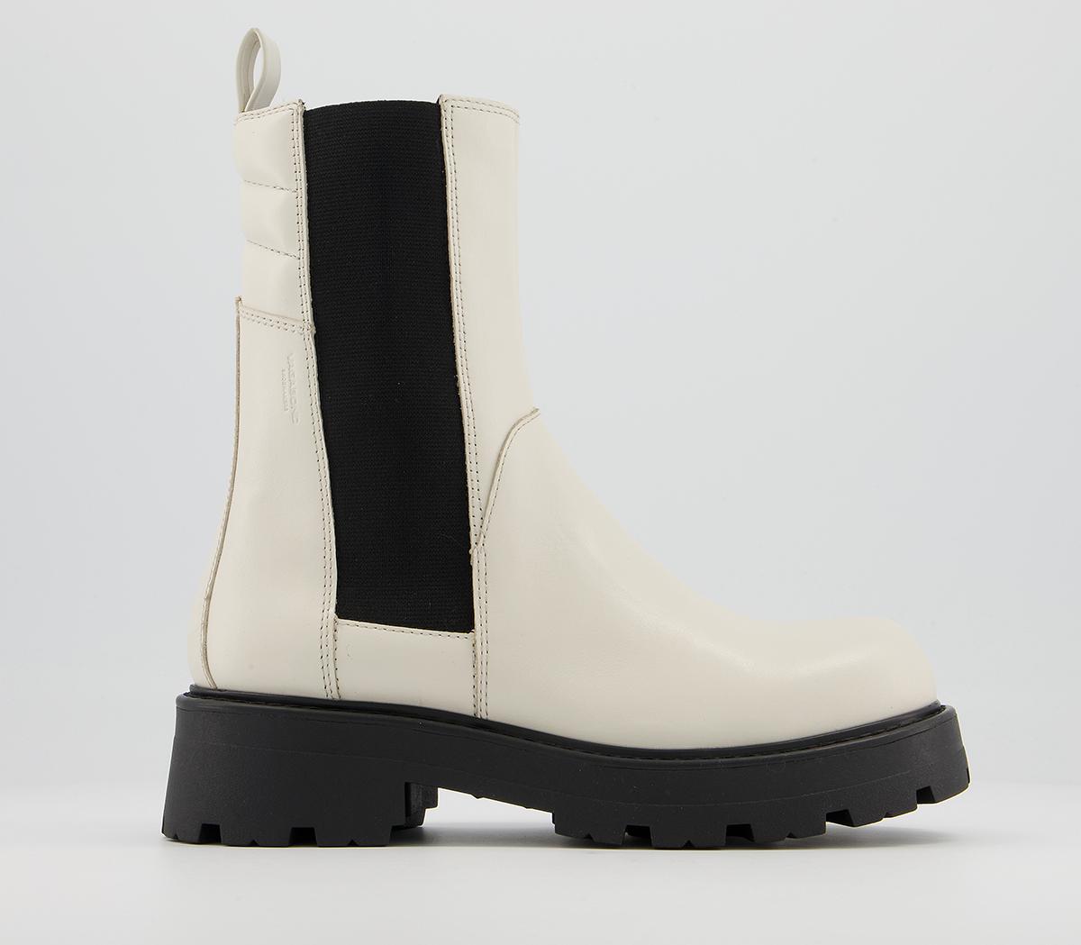 Vagabond Shoemakers Cosmo 2.0 High Chelsea Boots Off White - Women's ...