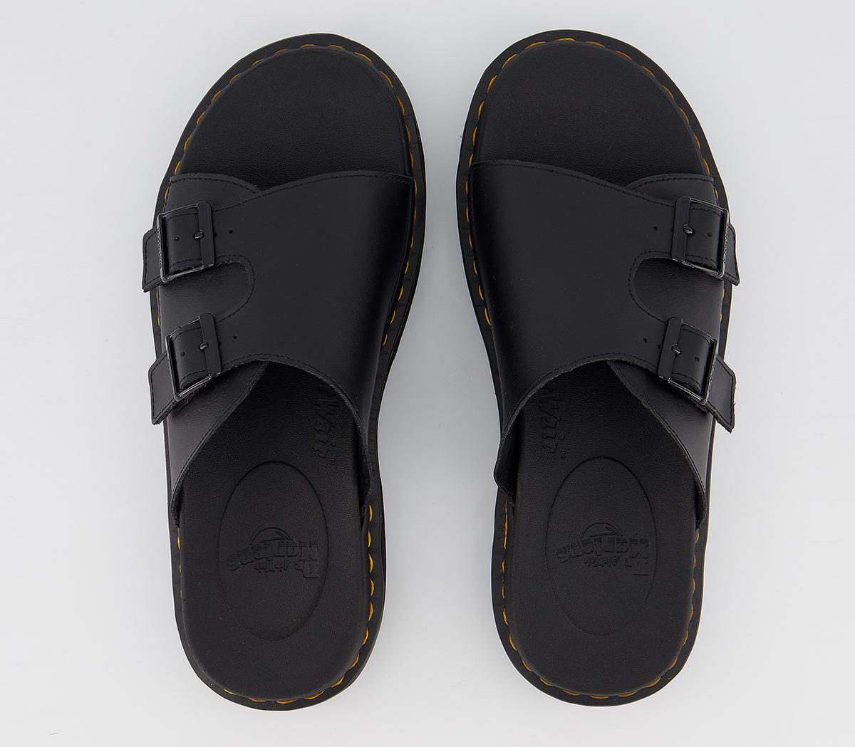 Dr. Martens Dax Sandals Black Hyrdo Leather Men’s Sandals