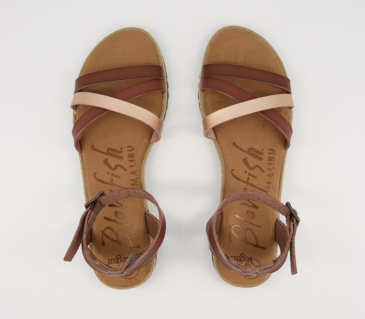 Blowfish Malibu Osaka Sandals Blowfish Malibu Osaka Sandals Brown Metallic Mix