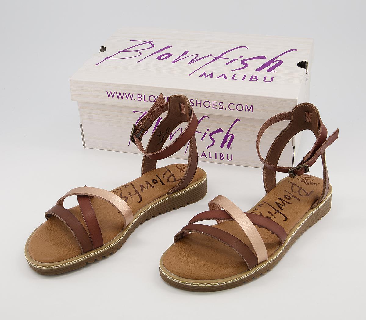Blowfish Malibu Osaka Sandals Blowfish Malibu Osaka Sandals Brown Metallic Mix