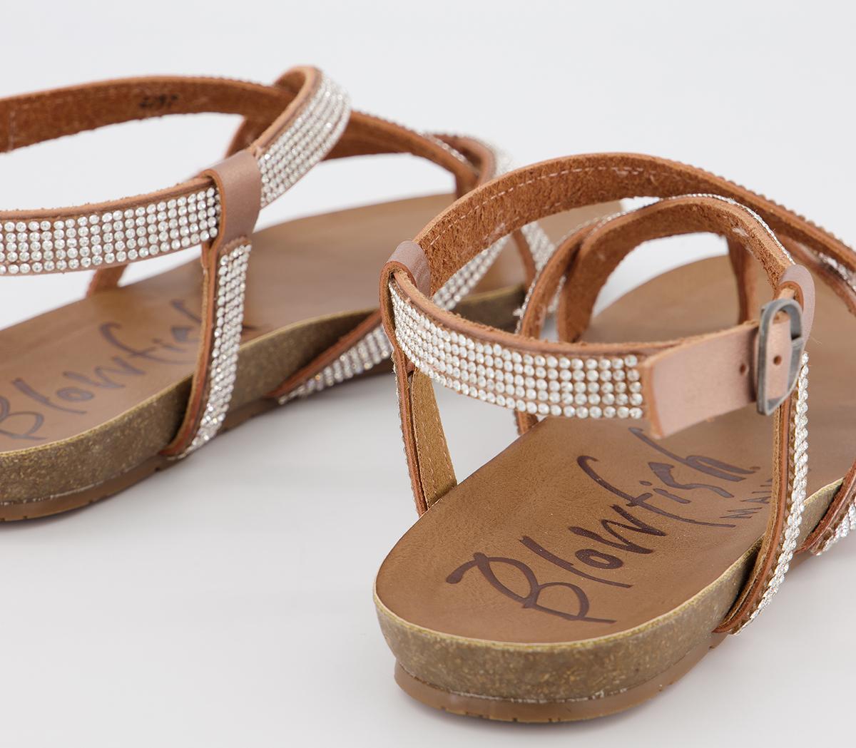 Blowfish MalibuGranola D SandalsRose Gold Milanorhinestone Pixel Beads