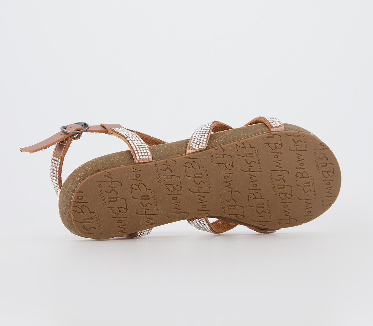 Blowfish MalibuGranola D SandalsRose Gold Milanorhinestone Pixel Beads