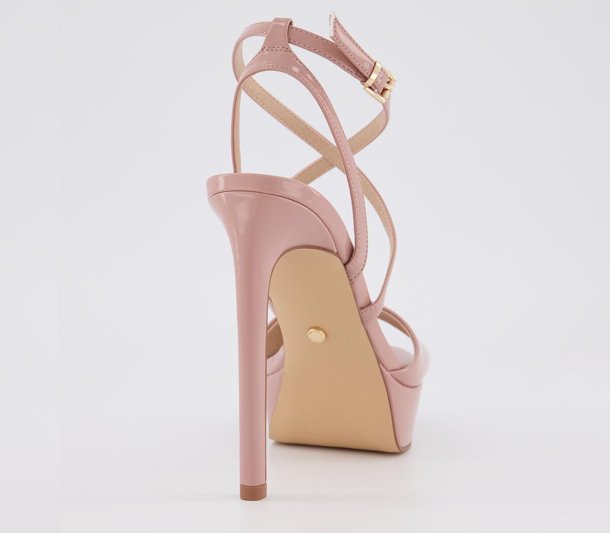 OFFICEHigh Life Platform SandalsNude Patent