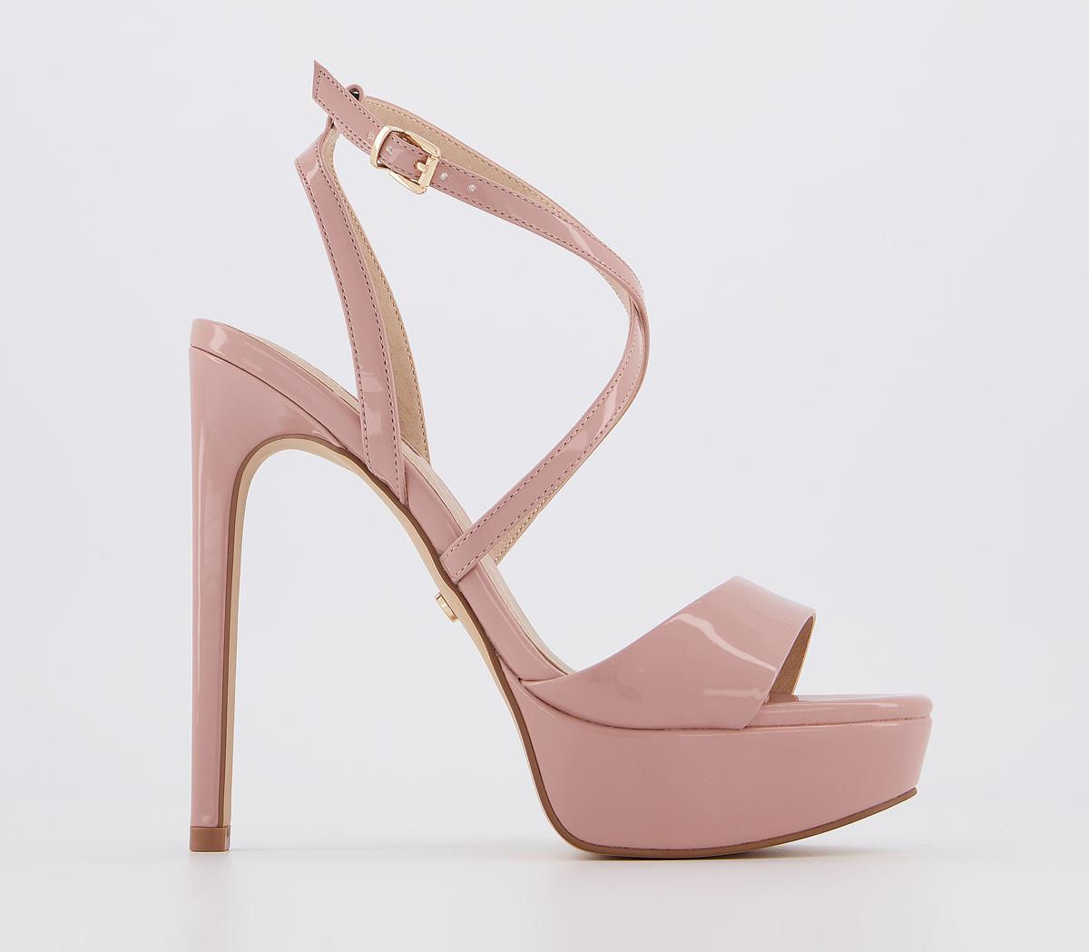 OFFICEHigh Life Platform SandalsNude Patent