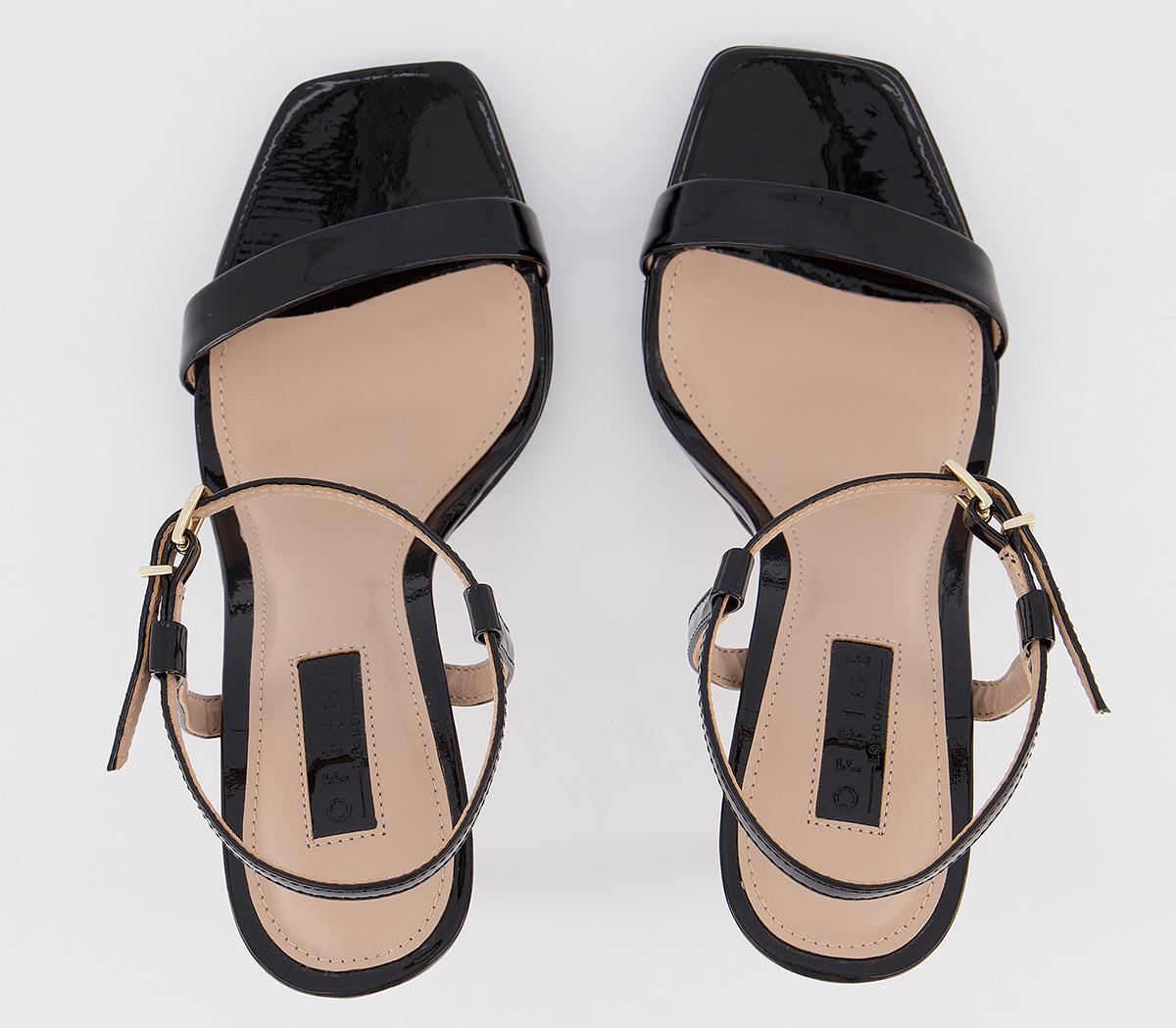 OFFICEHarri Platform SandalsBlack Patent Leather