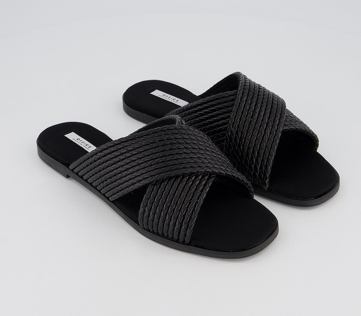 OFFICEStefanni Cross Strap MulesBlack